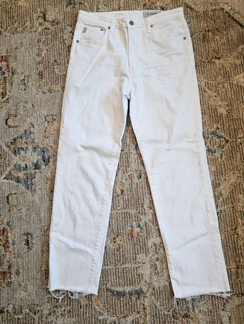 Ag Isabelle High Rise Straigt Crop Sz 30 With 28" Inseam, Like New!